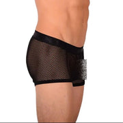 S SMU Sensual C - Thru Black Boxer MX20 341174