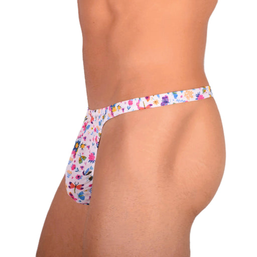 S SMU Sensual Color Explosion White Thong 33680 MX152