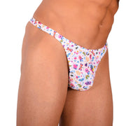 S SMU Sensual Color Explosion White Thong 33680 MX153