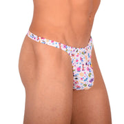 S SMU Sensual Color Explosion White Thong 33680 MX155