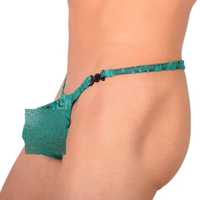S SMU Sensual Green C - Thru Thong MX20 341147