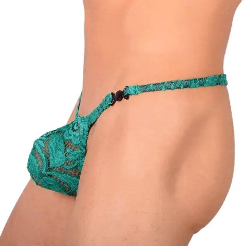 S SMU Sensual Green C - Thru Thong MX20 341146
