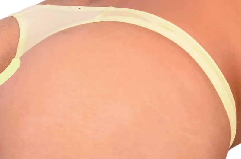 S SMU Sensual Light Yellow Thong 33628 MX145