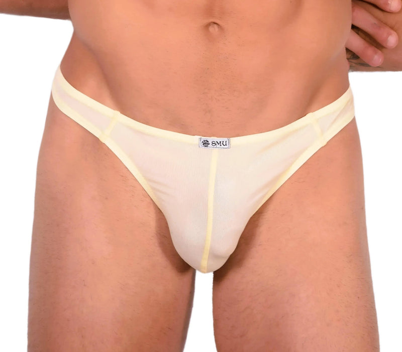 S SMU Sensual Light Yellow Thong 33630 MX141