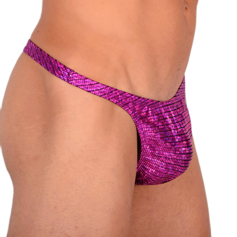 S SMU Sexy Disco Pink Party Thong 33725 MX154