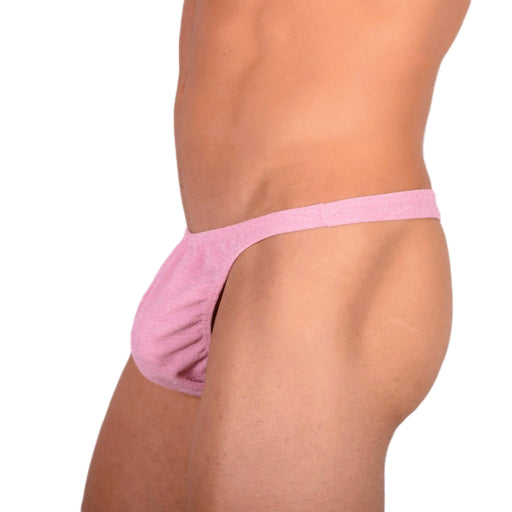 S SMU Sexy Glitter Pink Thong 33708 MX152