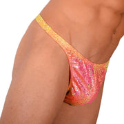 S SMU Sexy Pink and Yellow Party Thong 33833 MX173