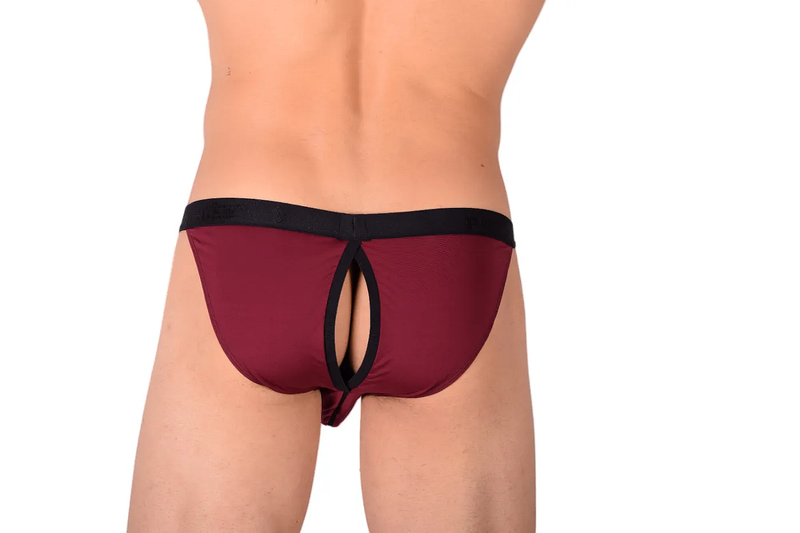 PIKANTE Virgin Bikini Briefs Sexy Back Opening Brief Purple Grape 0840 1