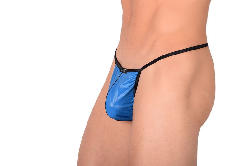 GREGG HOMME Boytoy String With T-Back Very Light Fabric in Teal 95014 157