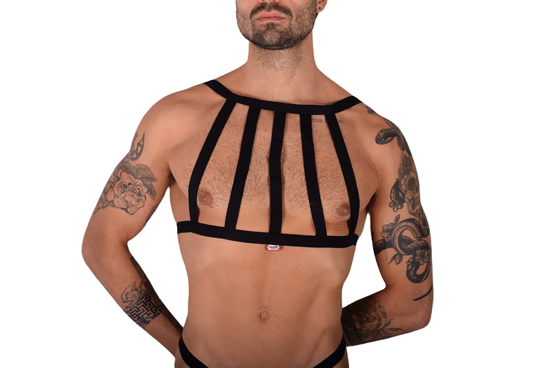 PIKANTE Set Kit ARNESS Combo Elastic Harness & Thongs Personality Black 0331 3