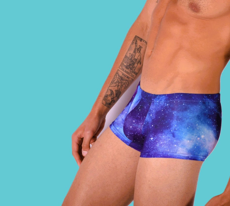 SMU Twilight Mini Boxer Brief Sports Cut Blue Mix P01705 H41