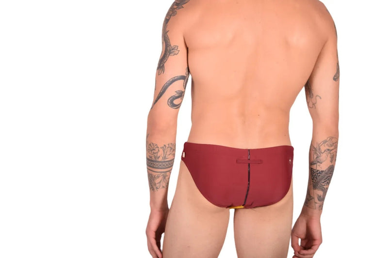 Marcuse Manifest Swimsuit Brief Burgundy 10218 2