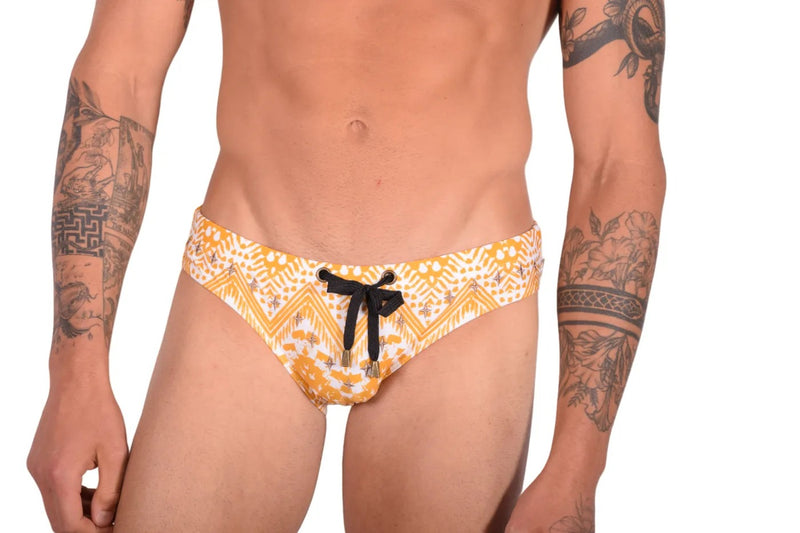 Marcuse Tribe Swim Brief Swimwear Camel 07513 4