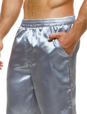 Short Modus Vivendi Host Woven Satin-Look Bermuda Comfort Fit Grey 03262