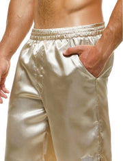 Short Modus Vivendi Host Woven Satin-Look Bermuda Comfort Fit Ivory 03262 61