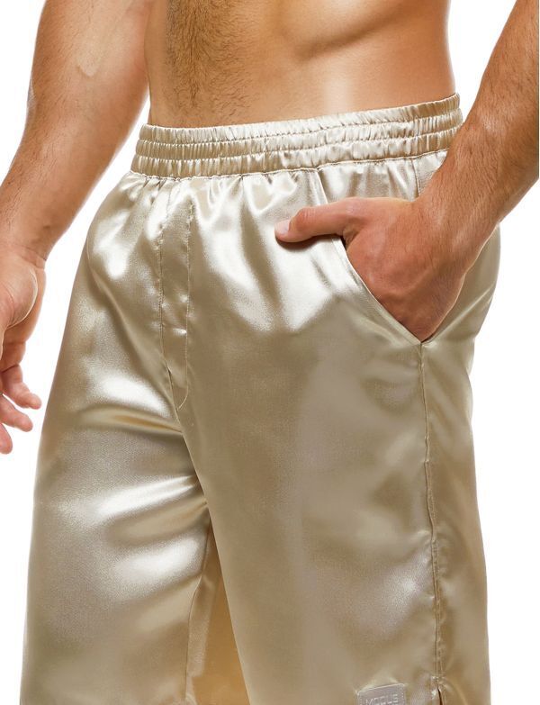 Short Modus Vivendi Host Woven Satin-Look Bermuda Comfort Fit Ivory 03262 61