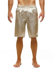 Short Modus Vivendi Host Woven Satin-Look Bermuda Comfort Fit Ivory 03262 61