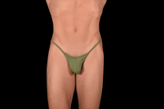 Skinz Swimsuit Micro Swim - Brief Puckered Back Rio Bikini Green M58U - 6511 55