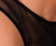 S/M SMU Mens Sheer Underwear Thong Tanga Black 33325 MX117