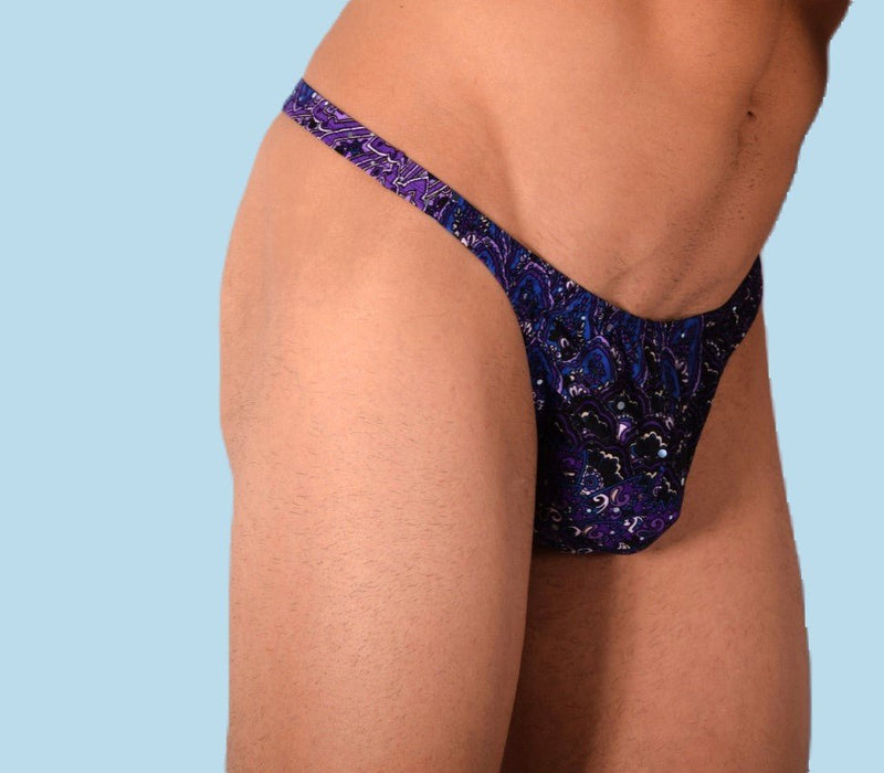 S/M SMU Mens Underwear Thong Dark Brilliant 33339 MX113