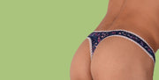 S/M SMU Mens Underwear Thong Tanga Flowers 33330 MX115
