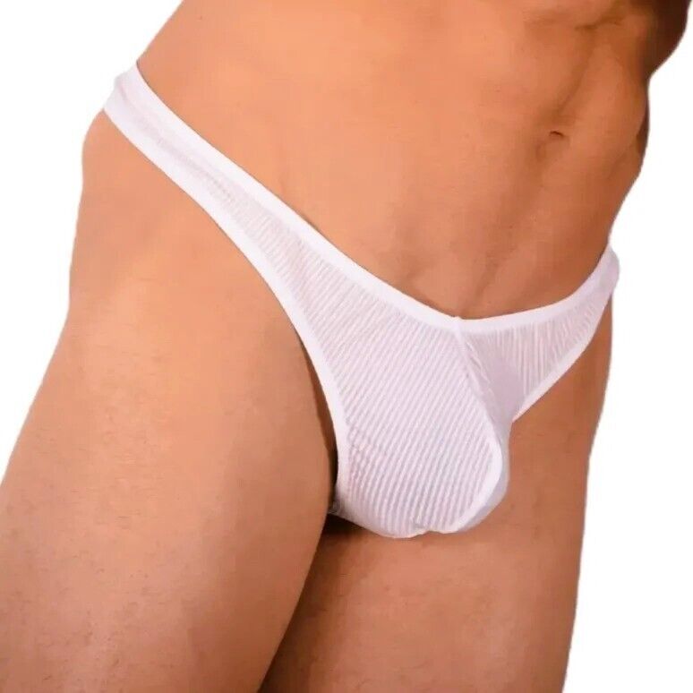S/M SMU Sexy White Thong MX20 341036
