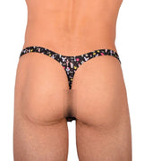 S/M SMU Tanning Walking around sheer Black Thong MX19 339804