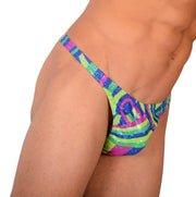 S/M SMU Tanning Walking around sheer Multicolor Party Thongs MX19 339975