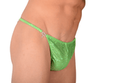 S/M SMU Thong Rhinestones FLASHY GREEN 30''32'' Waist MX10 1005669