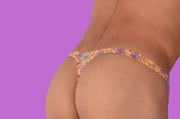 S/M Thongs SMU Mens Underwear Thong Flowers 33332 MX115