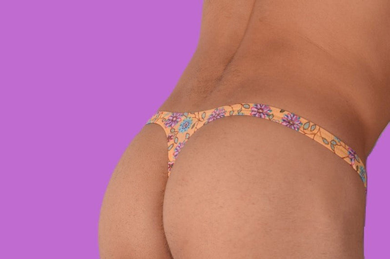 S/M Thongs SMU Mens Underwear Thong Flowers 33332 MX115