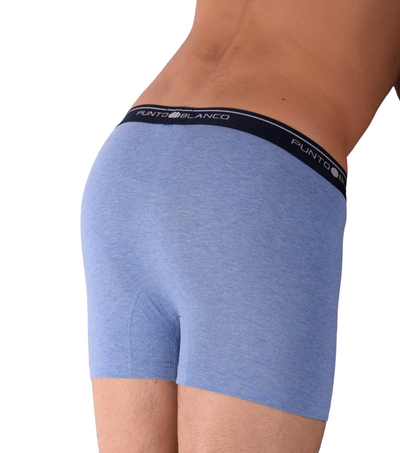 SMALL Mens Punto Blanco Basics Short Boxer Blue 53438 Pu21