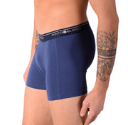 SMALL Mens Punto Blanco Basics Short Boxer Blue 53438 Pu26