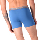SMALL Mens Punto Blanco Basics Short Boxer Blue 53438 Pu35