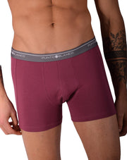 SMALL Mens Punto Blanco Basics Short Boxer Burgundy 53438 Pu19