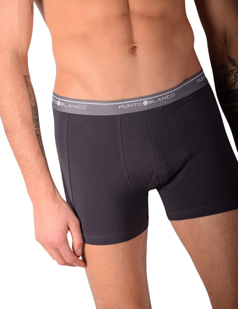 SMALL Mens Punto Blanco Basics Short Boxer Grey 53438 P3