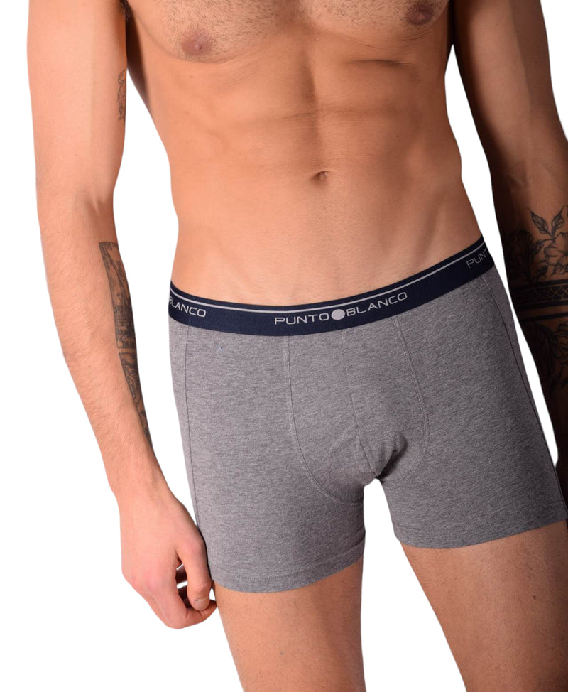 SMALL Mens Punto Blanco Basics Short Boxer Grey 53438 Pu11