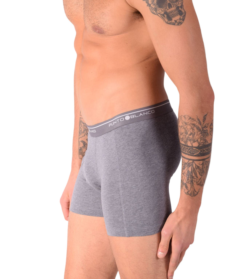 SMALL Mens Punto Blanco Basics Short Boxer Grey 53438 Pu41
