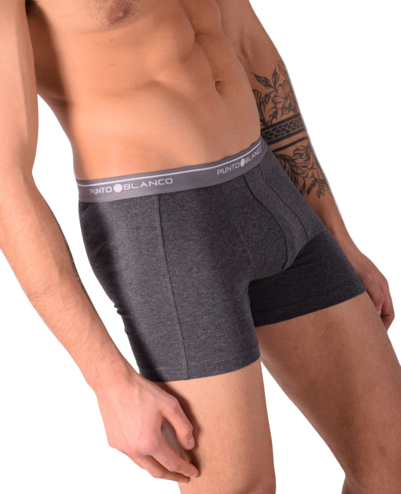 SMALL Mens Punto Blanco Basics Short Boxer Grey 53438 Pu43