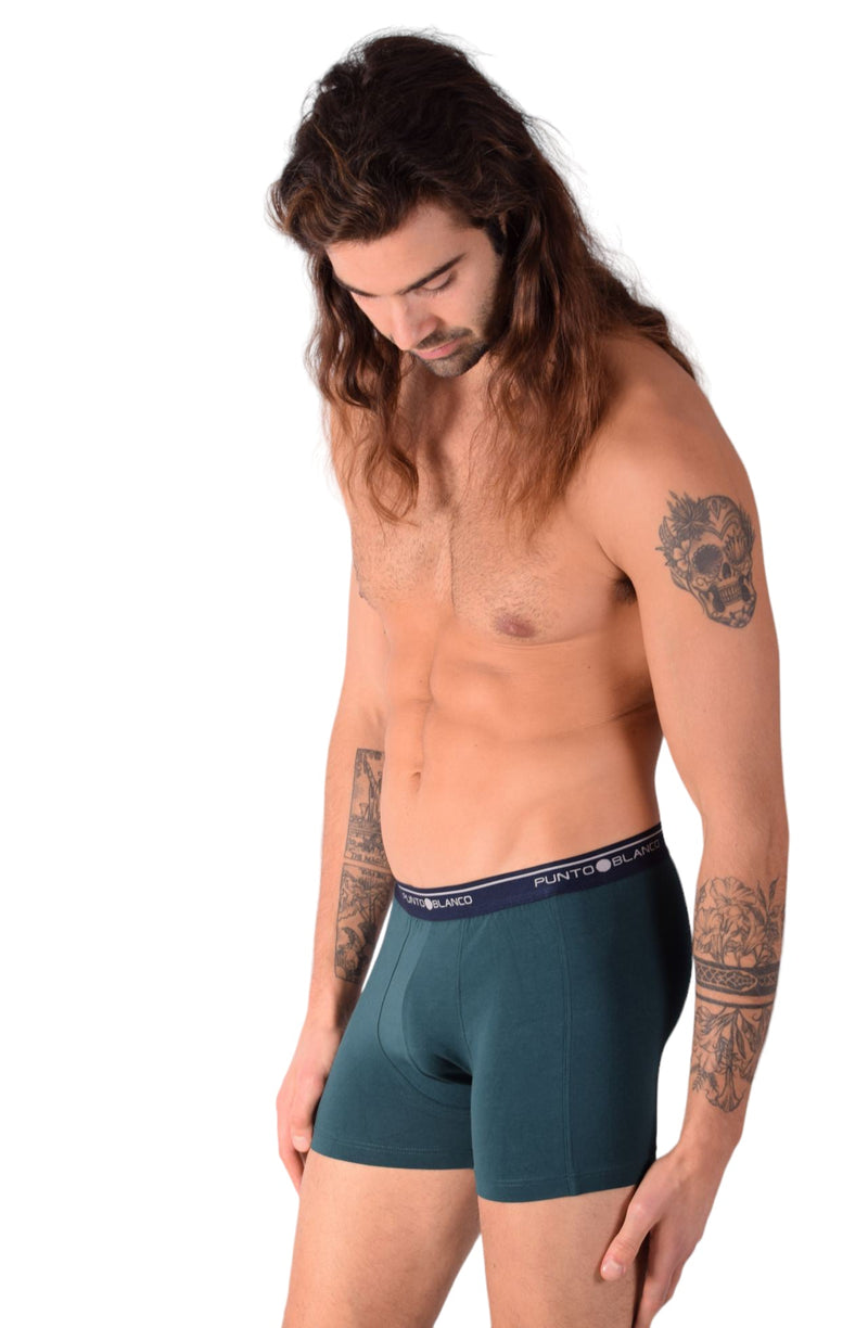 SMALL Mens Punto Blanco Basics Short Boxer Jade 53438 Pu42