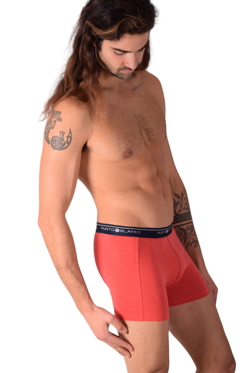 SMALL Mens Punto Blanco Basics Short Boxer Red 53438 Pu9