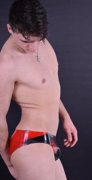 SMALL Polymorphe Latex Kit Mens Rubber Suit Red Ve-05M 17