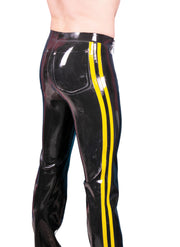 SMALL POLYMORPHE Men's Latex Pants Black Yellow MP-060 16