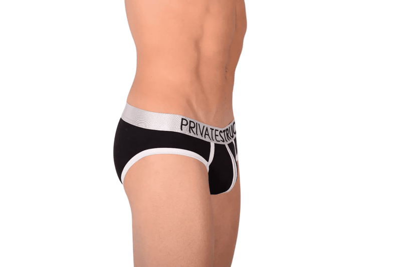 SMALL Private Structure Platinum Black Brief 7 - 558