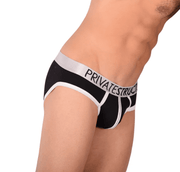 SMALL Private Structure Platinum Black Brief 7 - 554