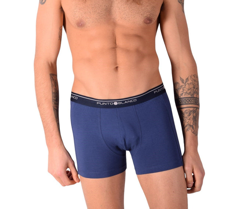Small Punto Blanco Basics Boxer Blue 53438 Pu261