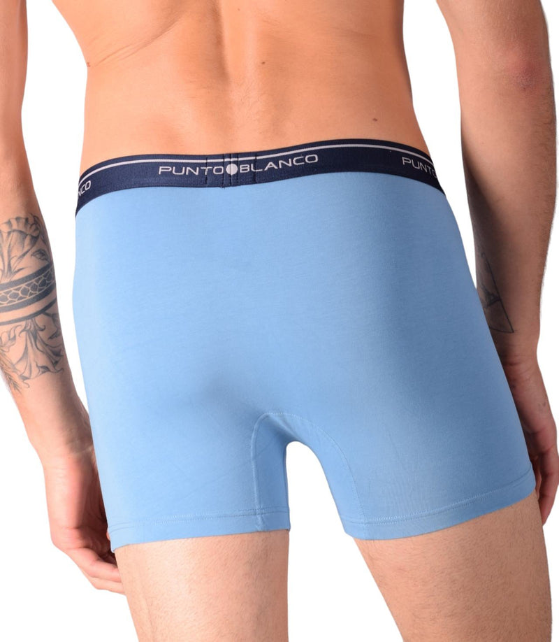 Small Punto Blanco Basics Short Boxer Blue 53438 Pu343
