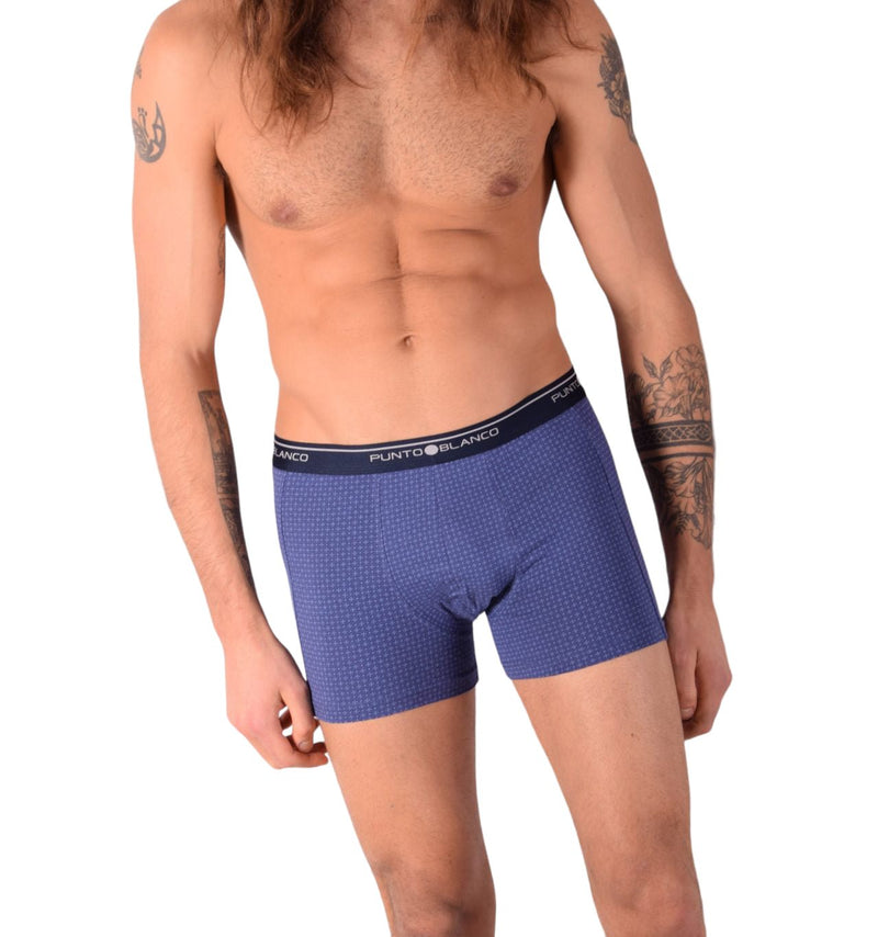 SMALL Punto Blanco Basics Short Boxer Blue Print 53438 Pu327