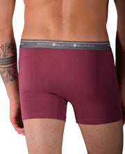 Small Punto Blanco Basics Short Boxer Burgundy 53438 Pu194