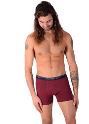 Small Punto Blanco Basics Short Boxer Burgundy 53438 Pu361
